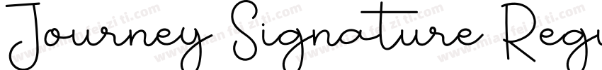 Journey Signature Regular字体转换